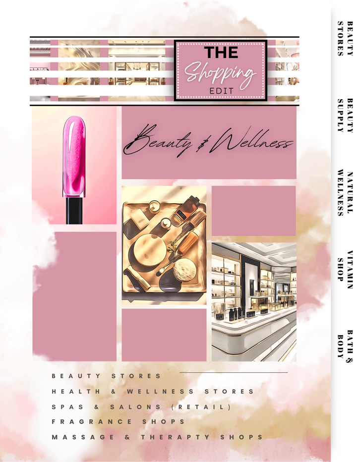 Beauty &amp; Wellness Planner | Digital Shopping Planner | iPad GoodNotes Planner | Self Care &amp; Makeup Organizer | Digital Download