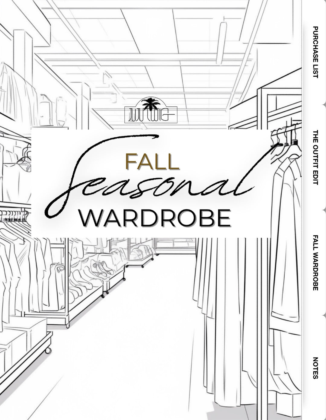 Fall Wardrobe Planner | Digital Shopping Planner | iPad GoodNotes Planner | Seasonal Outfit Organizer | Fashion Planner | Digital Download