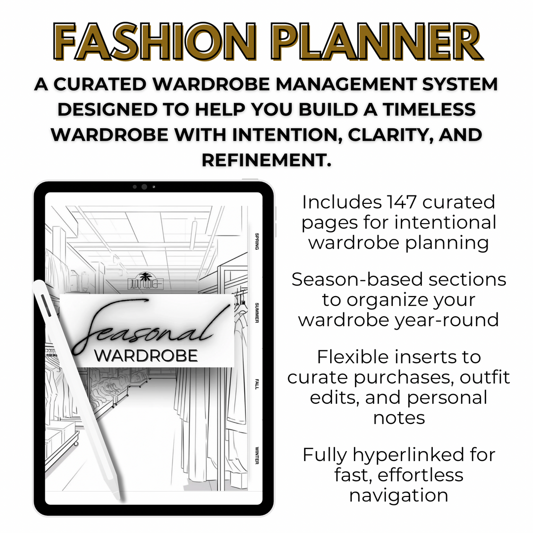 Seasonal Planner | Digital Shopping Planner | iPad GoodNotes Planner | Seasonal Outfit Organizer | Digital Download