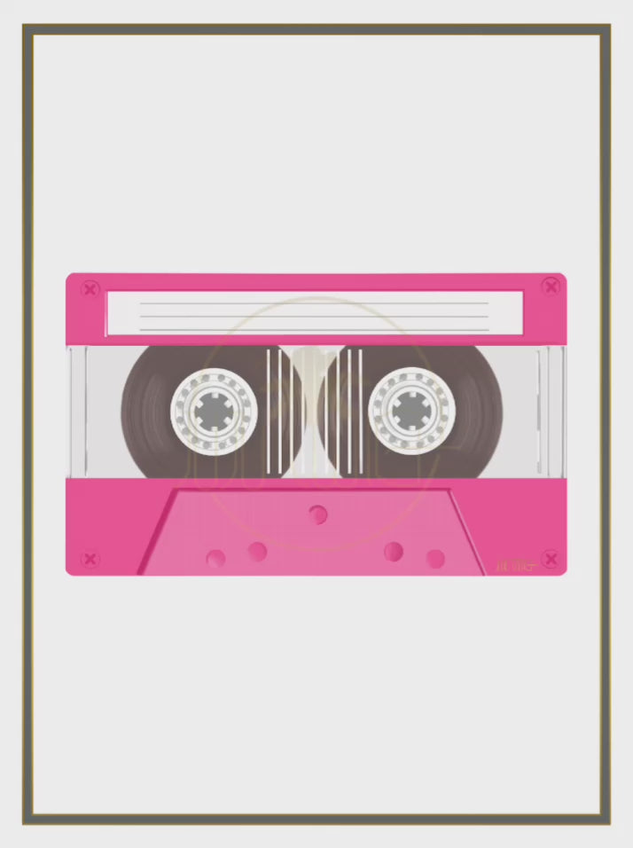 BLANK CASSETTE TAPE DIGITAL STICKERS | NO BORDER