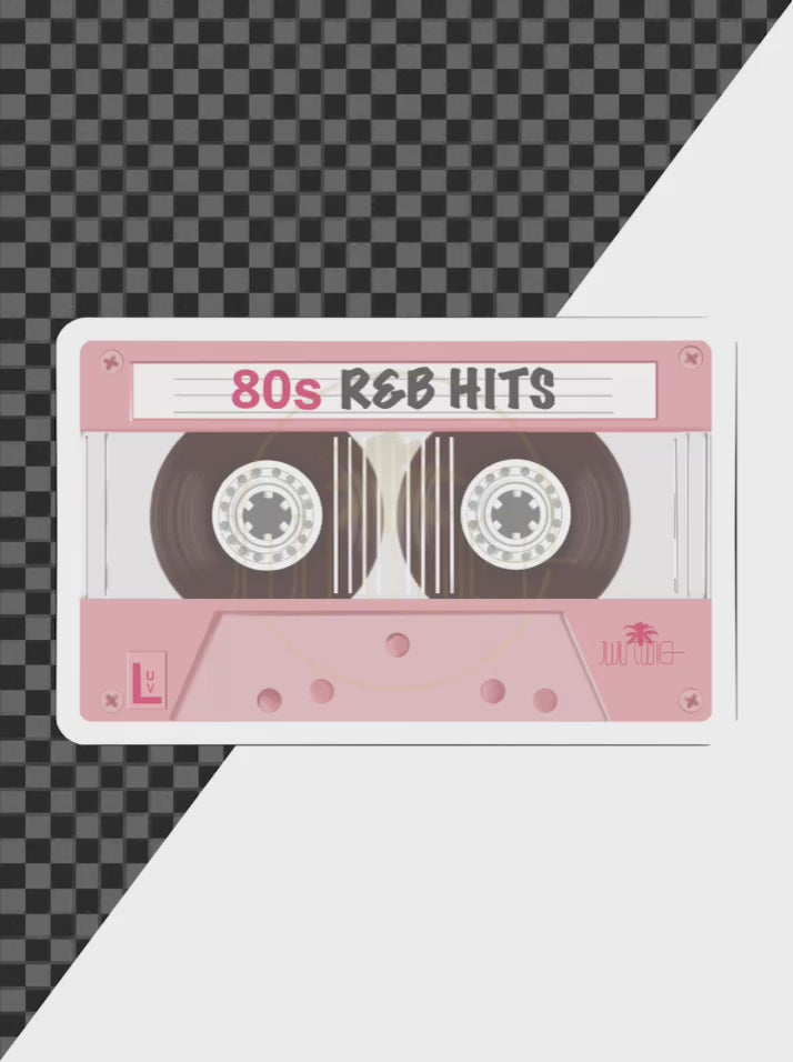 80S &amp; 90S HITS CASSETTE TAPE WITH BORDER